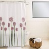 Fabric Floral Shower Curtain Purple/Green - Splash Home: Botanical Design, Polyester, Machine Washable - 4 of 4