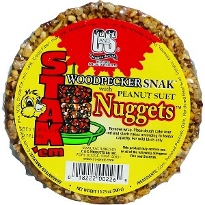 C&S Stak'Em Woodpecker Snak W/Suet Nuggets - Pack of 4 - 1 of 1