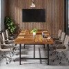Tribesigns 6FT Conference Table, 70.8" Rectangle Meeting Seminar Table, Modern Training Table, Boardroom Desk for Office - 4 of 4