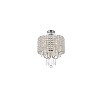 Elegant Lighting Elise 14 inch flush mount in chrome - 3 of 4