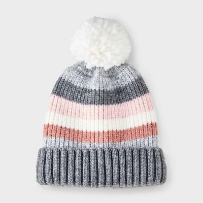 Kids' Marled Striped Beanie Hat - Cat & Jack™