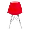 LeisureMod Cresco Mid-Century Modern Acrylic Dining Chair with Acrylic Dowel Eiffel Legs – Kitchen & Dining Room Chair - 4 of 4
