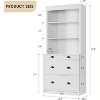 71" 3 Drawers Bookshelf, 3-Tier Shelves, Display Bookshelves Cabinet, Modern Storage Solution, for Bedroom, Living Room, Home, Office - 2 of 4