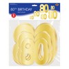 Beistle Foil  Birthday Cutouts, 4.5"-11.5", Choose from several milestone birthday options (12/Pkg) - 3 of 4