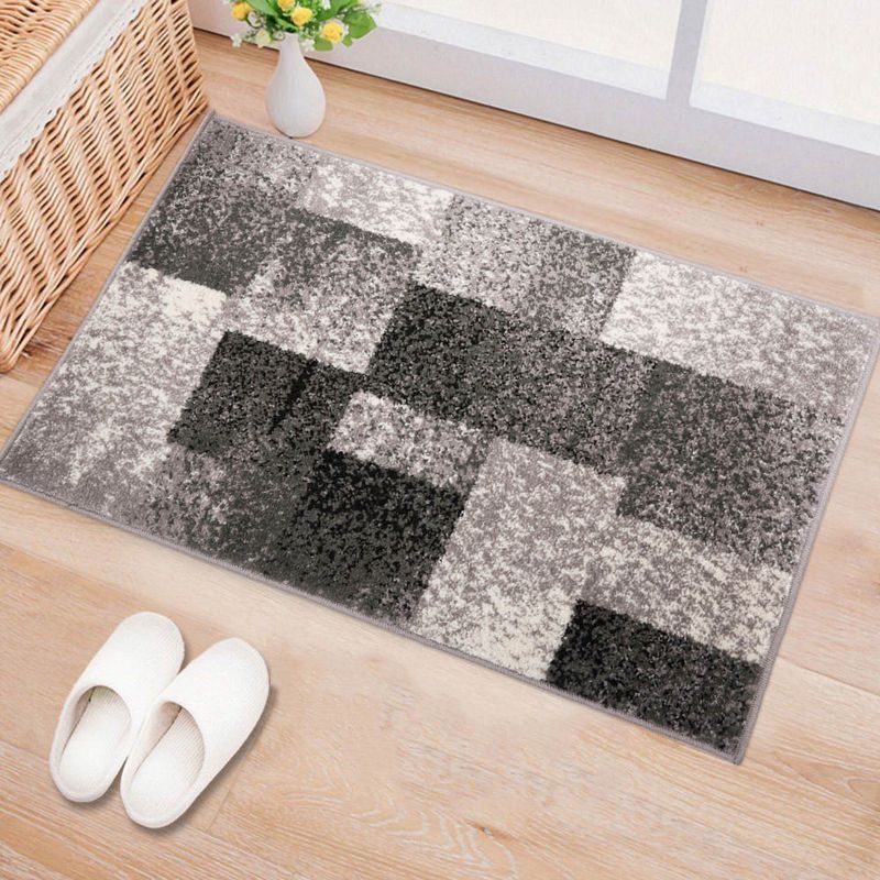World Rug Gallery Contemporary Modern Geometric Boxes Area Rug, 5 of 6