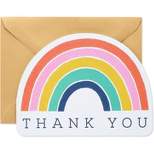 10ct Thank You Cards Rainbow
