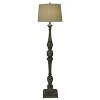 Decor Therapy 61" Crossmill Resin Baluster Distressed Floor Lamp Gray - image 3 of 4