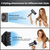 Hair Dryer, NEXPURE 1800W Professional Ionic Blow Dryer for Hair Care, Powerful Wind for Hair Drying, 2 Attachments - 3 of 4