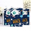 Big Dot of Happiness Blast Off to Outer Space - Rocket Ship Baby Shower or Birthday Party Favor Boxes - Set of 12 - 3 of 4
