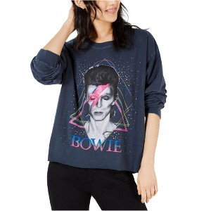 True Vintage Womens Bowie Graphic T-Shirt, Blue, X-Small - 1 of 1