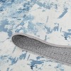 Acekool 2x3 Washable Soft Area Rug, Modern Abstract Blue, Stain Resistant Non-Slip Foldable Small Carpet for Living Room, Bedroom, Office - 3 of 4