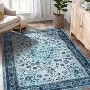 Washable Area Rug Vintage Foldable Thin Rug Soft Low-Pile Non-Slip Stain Resistant Floor Indoor Outdoor Carpet - 3 of 4