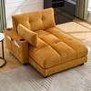 CAVINAS Sleeper Sofa Couch Bed, Oversized Chaise Lounge Chair with UPS Charging Port and Side Pocket - 3 of 4