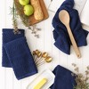 Design Imports  Bar Mop Dishtowel Set 4 Piece, Nautical Blue, 16X19" - 3 of 4