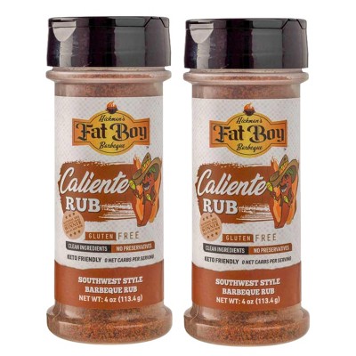 Fat Boy Hickman's BBQ 4 oz Caliente Gluten Free Rub - Pack of 2