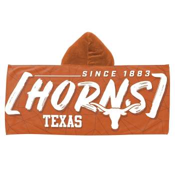 22"x51" NCAA Texas Longhorns Hooded Youth Beach Towel