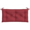 vidaXL Garden Bench Cushion Wine Red 39.4"x19.7"x2.8" Oxford Fabric - 4 of 4