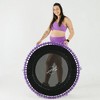 JumpSport 350 PRO Fitness Trampoline, Cardio Workout, No-Tip Arched Legs Home Gym Equipment with Adjustable Bungees & 60 Day Trial Video, 39", Purple - 4 of 4