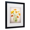 Trademark Fine Art - Lydia Jacobs Delightful Poppies Matted Framed Art - 3 of 4