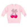 Simply Sage Market Women's Graphic Sweatshirt Coquette Cherries Spotted Bow - 3 of 4