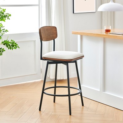 Spruce&Spring Swivel Counter Height Bar Stool Set of 2