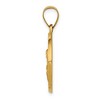 Black Bow Jewelry 14k Yellow Gold Hollow St. Catherine Medal Pendant, 19mm (3/4 Inch) - 2 of 4