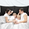 PiccoCasa Breathable Soft Embroidery Zipper Brushed Pillowcases 2 Pcs - 3 of 4