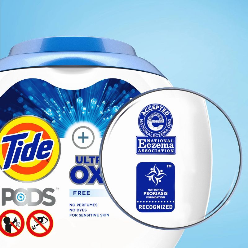 Tide Pods Oxi Laundry Detergent - Free &#38; Gentle - 53oz/57ct, 2 of 7