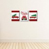 Big Dot of Happiness Merry Little Christmas Tree - Red Truck and Car Christmas Wall Art and Holiday Decorations - 7.5 x 10 inches - Set of 3 Prints - 3 of 4