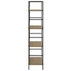 vidaXL Book Shelf Storage Bookcase Rack Organizer Furniture Engineered Wood - Oak and Black 49" - 4 of 4