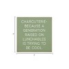 Slickblue Charcuterie Quote Wood Sign – Raised on Lunchables – 7x7 Funny Rustic Kitchen Décor, Multiple Color Options - 3 of 3
