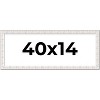 PosterPalooza | Panoramic Sculpted White Picture Frame - UV Acrylic, Foam Board Backing, Hanging Hardware - 2 of 4