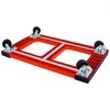 Mover Dolly With Non-marking Diamond-tread Rubber Pads, Load Capacity 1200lbs Furniture Dolly, 4 Rollers Wheel Moving Cart - 4 of 4