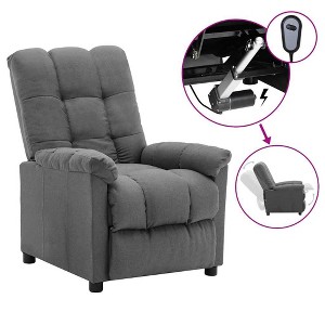 vidaXL Recliner Chair Leisure Cozy Recliner for Home Theater Cinema Fabric - 1 of 4
