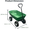 Heavy Duty Hand Truck, Utility Wheelbarrow for Home and Yard, Large Garden Cart Can Carry Snow and Outdoor Equipment - 2 of 4