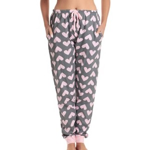 Just Love Womens Buffalo Plaid Knit Jersey Pajama Pants - Buffalo Check Jogger PJ Bottom - 1 of 3
