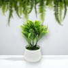 Unique Bargains Artificial Plants Plastic Green 2.76"x2.76"x5.51" 1 Pc - 2 of 4