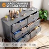Jojoka 6 Drawer Dresser for Small Spaces, Slim Modern Bedroom Dresser - 4 of 4