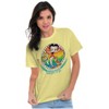 Betty Boop Cartoon Cancer Zodiac Sign Womens Graphic T Shirt Tees Brisco Brands - 3 of 4