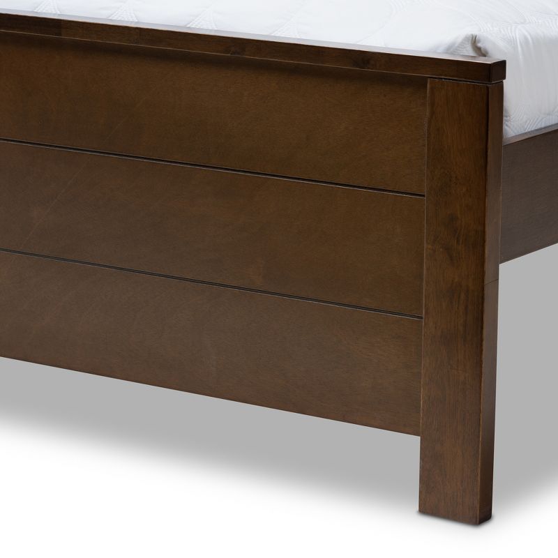 Catalina Modern Classic Mission Style Finished Wood Platform Bed - Baxton Studio, 6 of 13