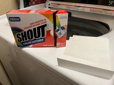 Shout Color Catcher Dye Trapping Sheets – 72 Count – Keep Laundry Colors Bright