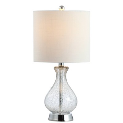 21" Metal/Bubble Glass Playa Table Lamp (Includes LED Light Bulb) Clear - JONATHAN Y