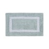 Hotel Bath Rug 100% Premium Cotton Tufted Two Tone Reversible Bathroom Rug, Soft & Water Absorbent, Machine Washable Bath Mat - 2 of 4