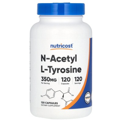 Nutricost N-Acetyl L-Tyrosine, 350 mg, 120 Capsules