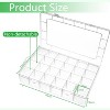 Large 24-Grid Plastic Organizer Box with Adjustable Dividers for Small Parts - 2 of 4