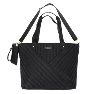 Rachel Rachel Roy Black Quilted Fabric 21 Weekender Tote - 1 of 4