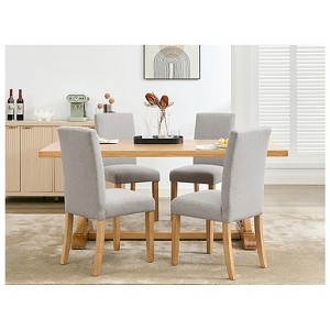 COZONY Parsons Dining Chairs Set of 4, Upholstered Fabric Side Chairs with Wood Legs for Dining Room Kitchen Seating - 1 of 4