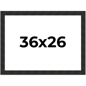 PosterPalooza | Contemporary Black Picture Frame - UV Acrylic, Backing Board, Hanging Hardware Included - 1 of 4