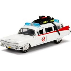 Jada Ghostbusters Ecto-1 Die-Cast Car, 1:32 Scale Pullback Vehicle with Opening Doors, Ages 5+ - 1 of 2