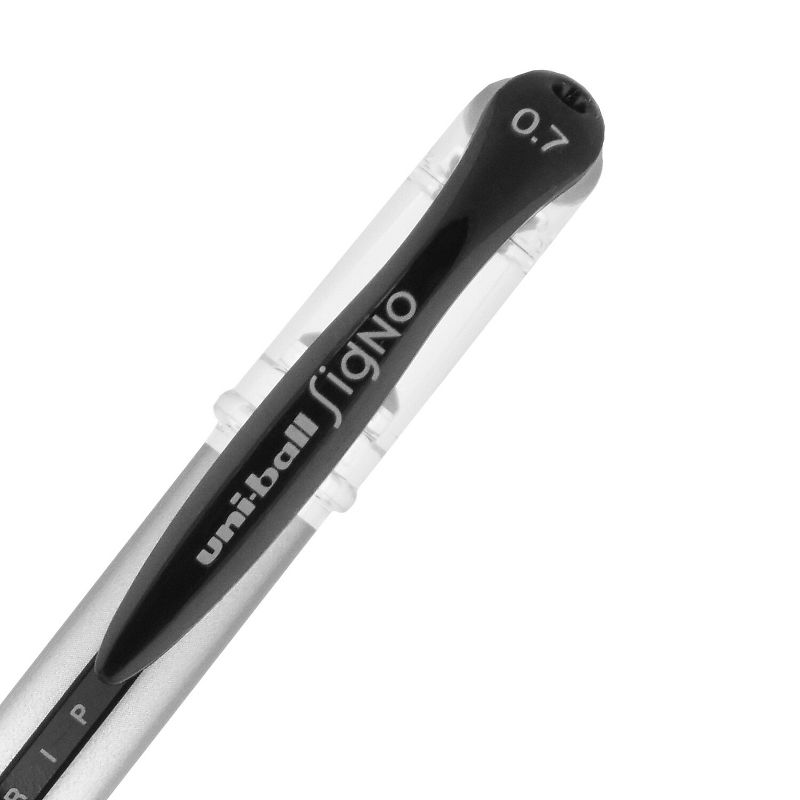 uni-ball Gel Grip Gel Pens Medium Point Black Ink Dozen (65450), 5 of 10